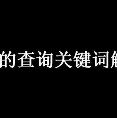 ES 的查詢關(guān)鍵詞解釋